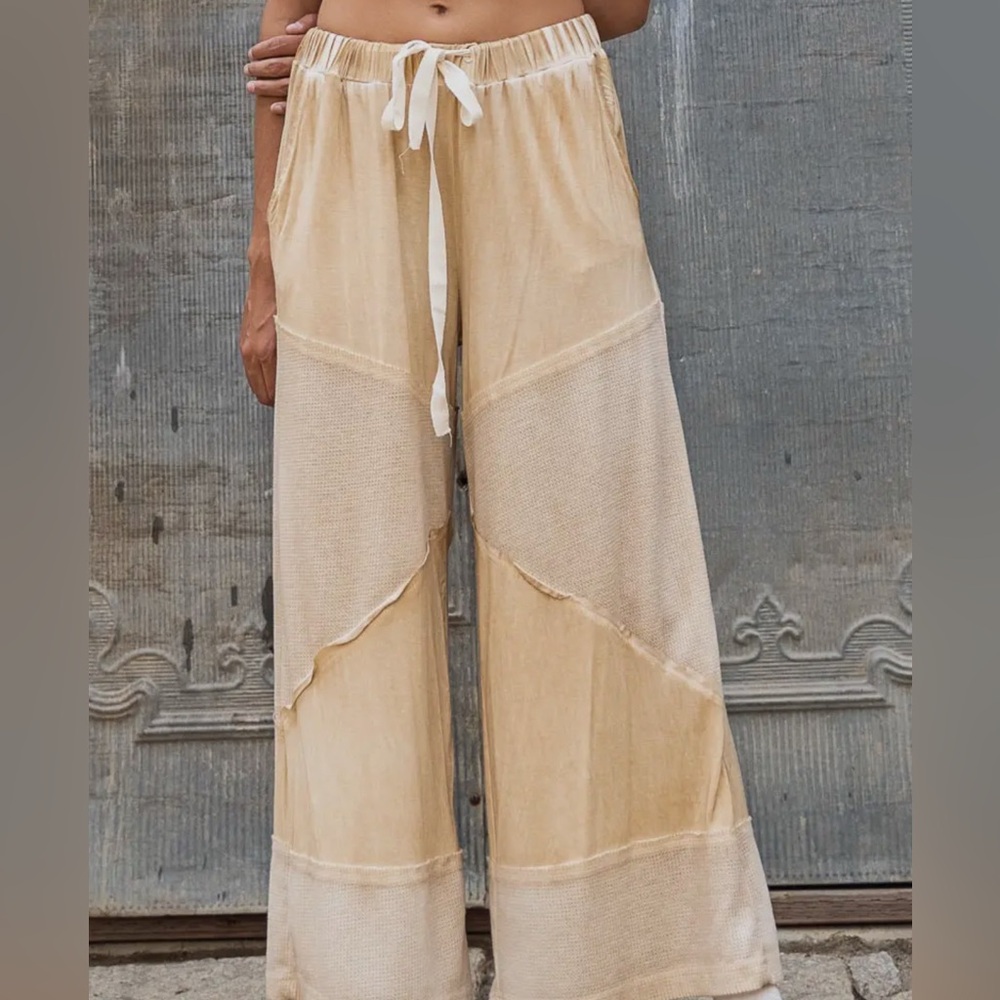 NEW Sizes Available : Loose Knit Colette pants featuring ribbed fabrication.